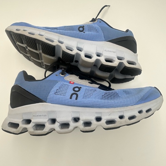 On Running On Cloud Cloudstratus Sneakers Marina Blue & Gray Women’s 7 Cloudtec - Picture 5 of 12